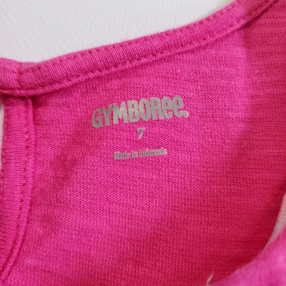 K1350 * Gymboree Girls Sleeveless Embroidered Tassel Dress Magenta Pink Size 7